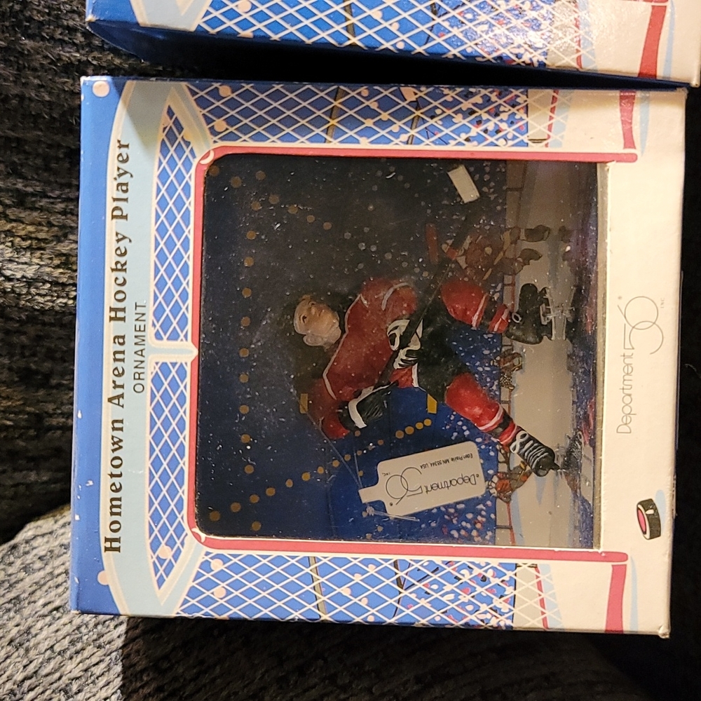 Red Uniform Hockey Ornament from Department 56